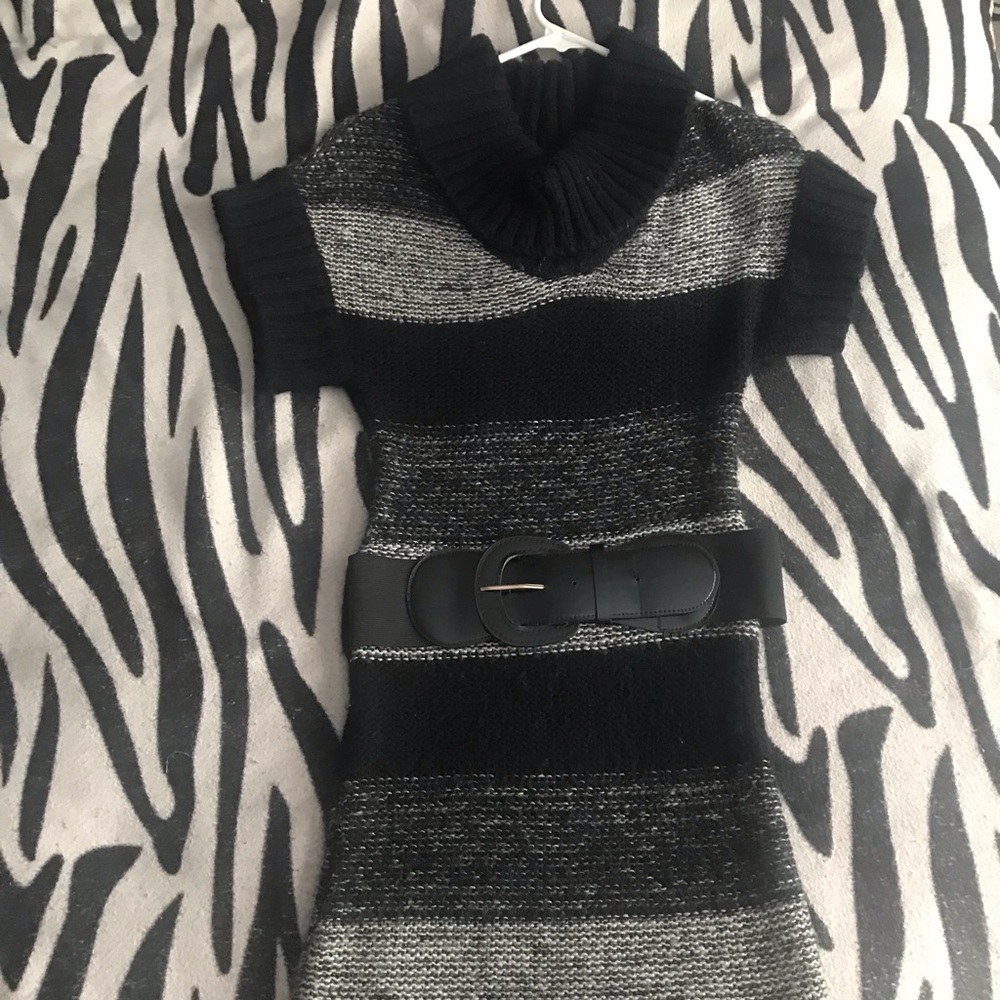 Short Sleeve Sweater Dress